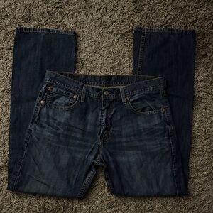 Levi's Men's Deep Blue Straight Jeans